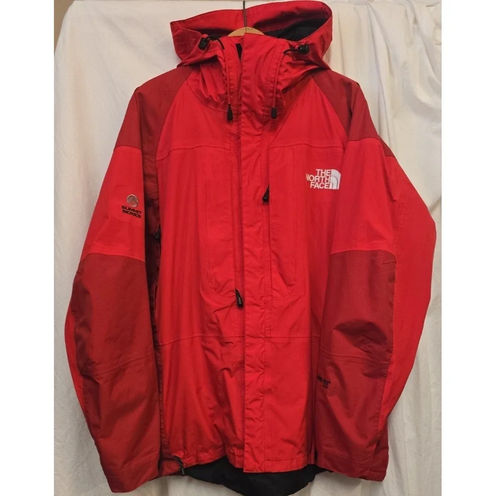 The North Face Summit Series Gore-Tex XCR Jacket Mens Red Hooded Shell Coat XL